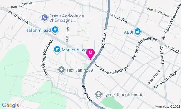 Localisation Carrefour Market - 89000