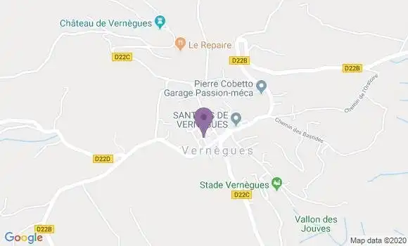 Localisation Vernegues Ap - 13116