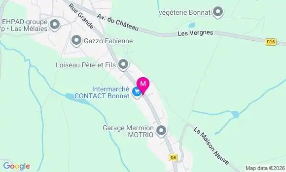 Localisation Intermarche Contact - 23220