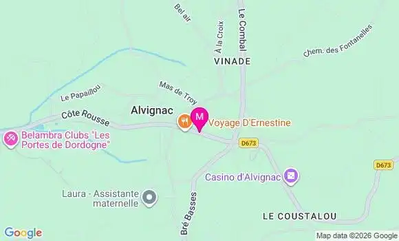 Localisation Alvignac Rue - 46500