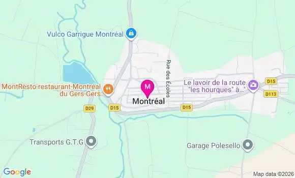 Localisation Montreal du Gers - 32250