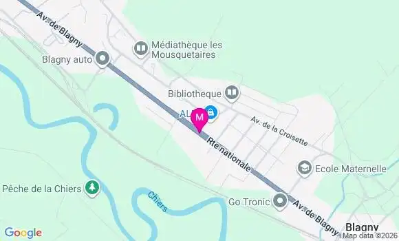 Localisation Carrefour Market - 08110