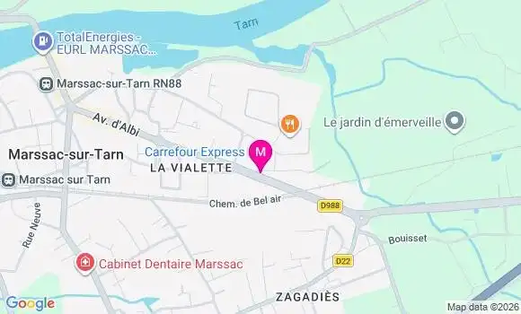 Localisation Carrefour - 81150