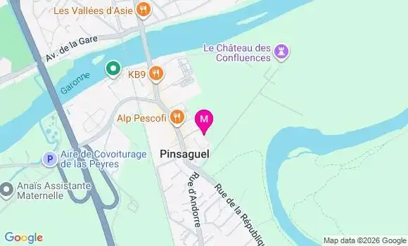 Localisation Pinsaguel - 31120