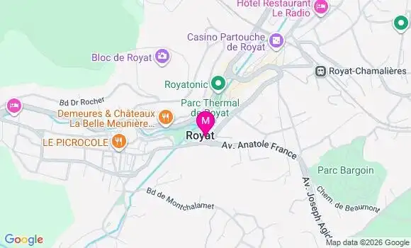 Localisation Royat Temporaire - 63130