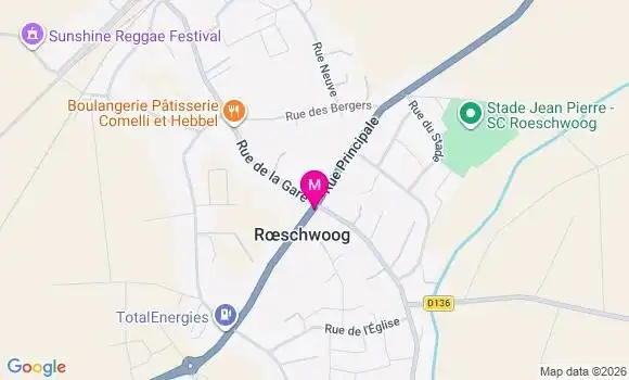Localisation Roeschwoog Principale - 67480