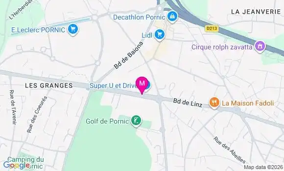 Localisation Super U - 44210