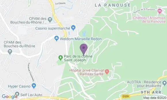 Localisation Marseille la Rouviere - 13009