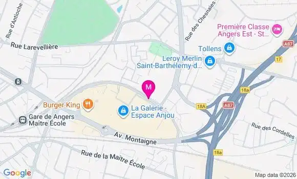 Localisation Auchan Montrejeau - 49000