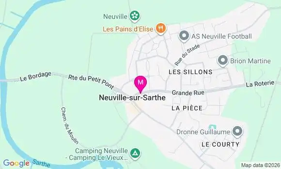 Localisation Neuville sur Sarthe - 72190
