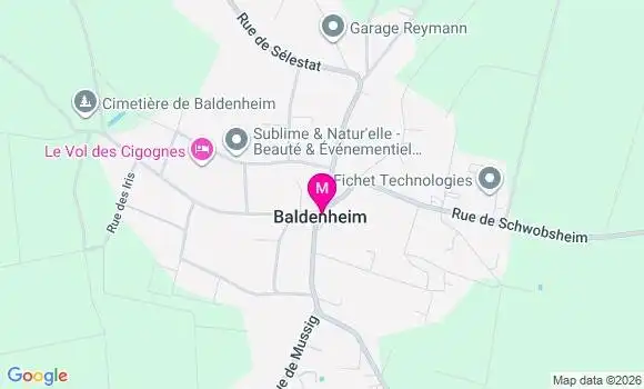 Localisation Baldenheim - 67600