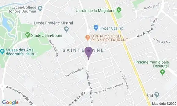 Localisation Marseille Sainte Anne Bp - 13008