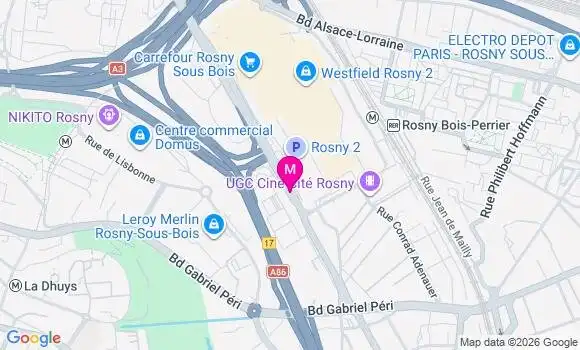 Localisation Carrefour Hypermarche - 93110