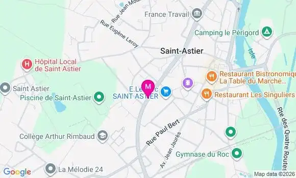 Localisation E.leclerc - 24110