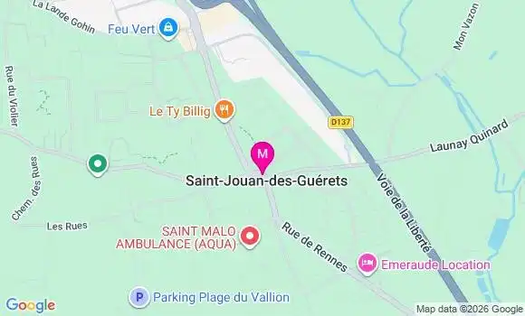 Localisation Saint Jouan des Guerets l