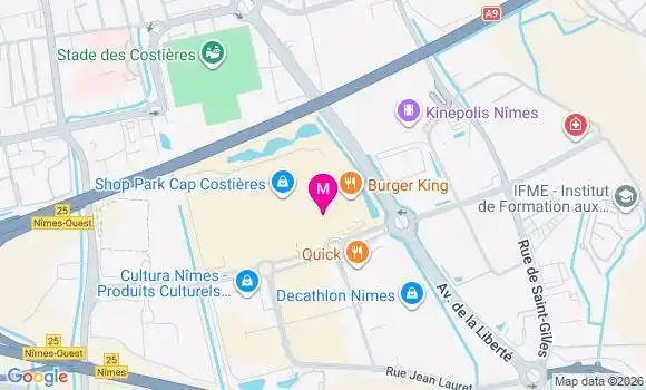 Localisation Auchan Hypermarche - 30900