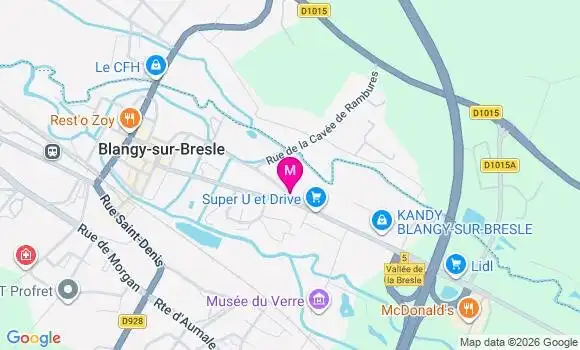 Localisation Super U - 76340