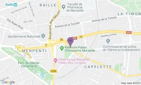 Localisation Marseille Capelette - 13010