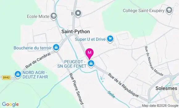 Localisation Super U - 59730
