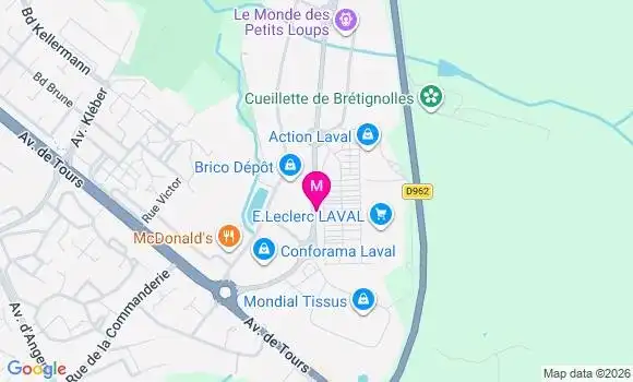 Localisation E.leclerc - 53000