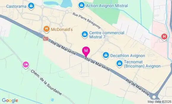 Localisation Auchan Hypermarche - 84140