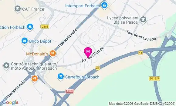 Localisation Carrefour - 57600