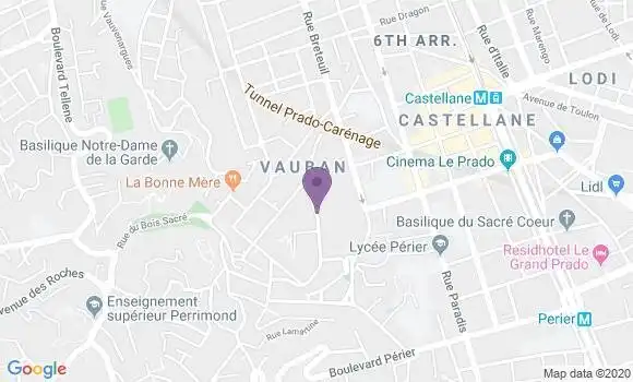 Localisation Marseille 06 - 13006