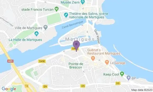 Localisation Martigues Jonquieres - 13500