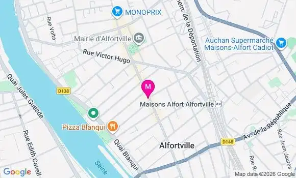 Localisation Carrefour Contact - 94140