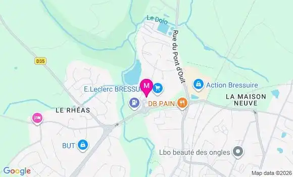 Localisation E.leclerc - 79300