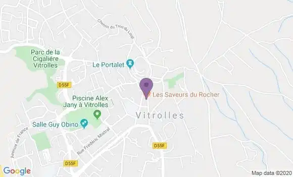 Localisation Vitrolles Roucas Bp - 13127