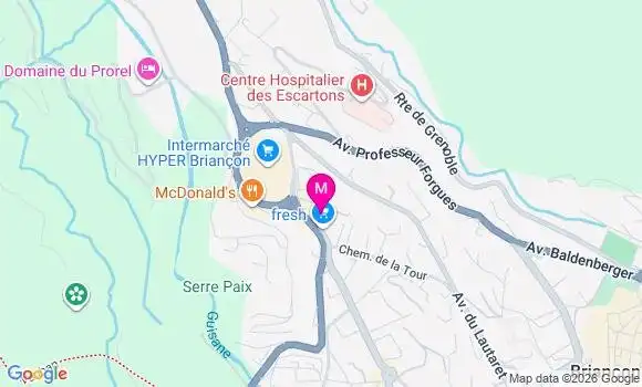 Localisation Intermarche Hyper - 05100