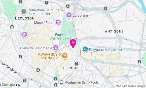 Localisation Carrefour City - 34000