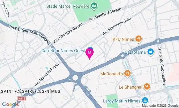 Localisation Carrefour - 30900