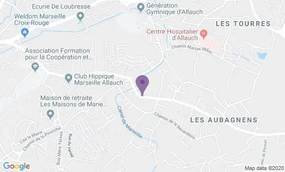 Localisation Allauch la Pounche Bp - 13190