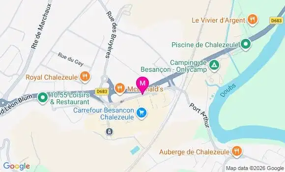 Localisation Carrefour Hypermarche - 25220