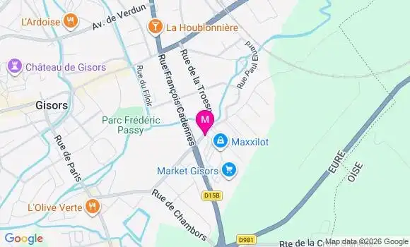 Localisation Carrefour Market - 27140