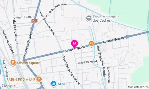 Localisation Carrefour City - 65600