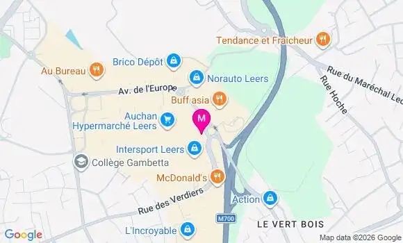 Localisation Auchan Hypermarche - 59115