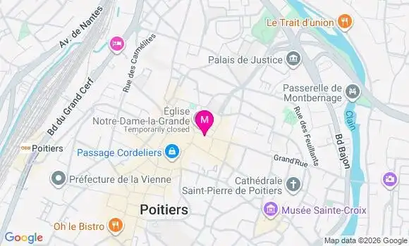 Localisation Carrefour City - 86000