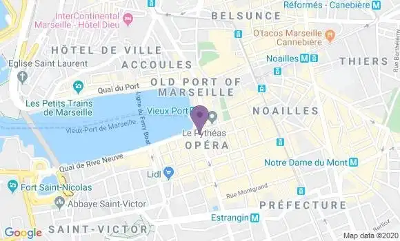Localisation Marseille Vieux Port - 13001