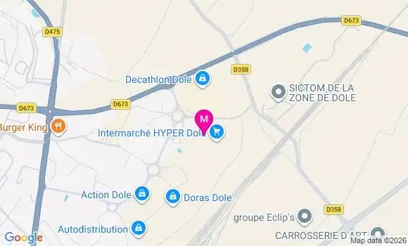 Localisation Intermarche - 39100