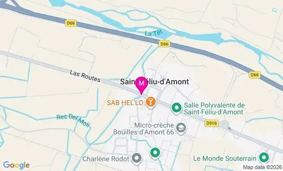 Localisation Saint Feliu d