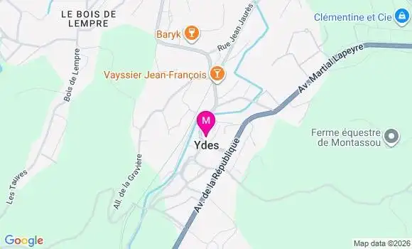 Localisation Ydes - 15210