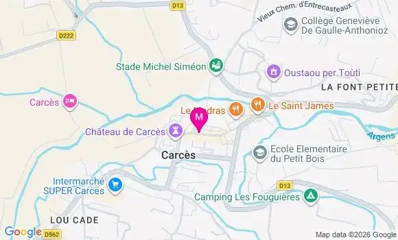 Localisation Carces Foch - 83570