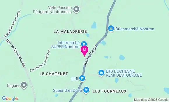 Localisation Intermarches - 24300