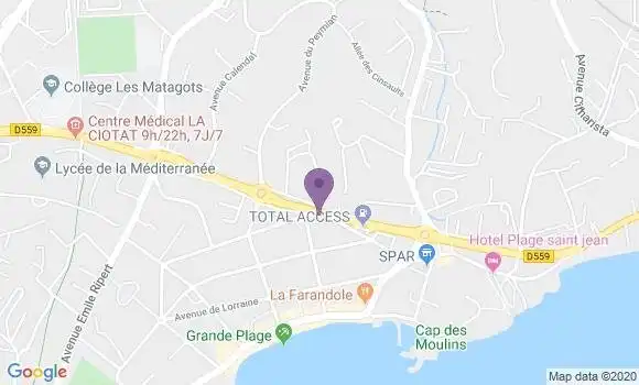 Localisation La Ciotat Saint Jean Bp - 13600