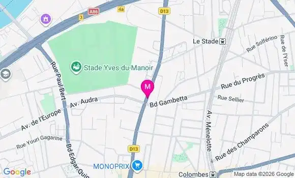 Localisation Franprix - 92700