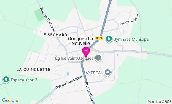 Localisation Oucques - 41290
