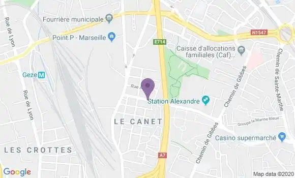 Localisation Marseille le Canet - 13014